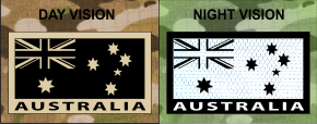 AUSTRALIA IR SolasX patch IR Magic Black on Tan